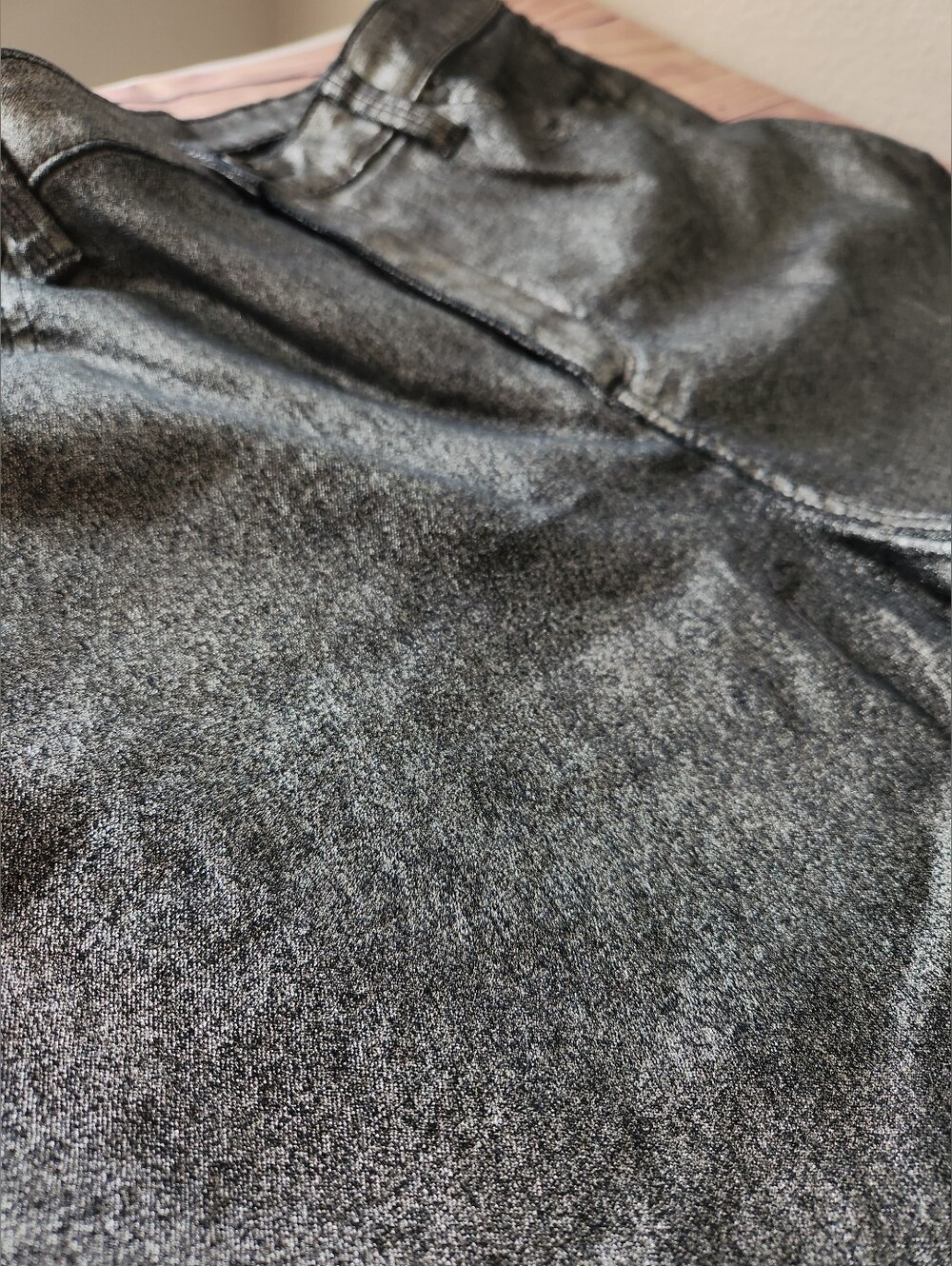 Metallic Silver Plus Sized Skinny Jeans Size 18 By a.n.a. Ana - Picture 2 of 7